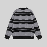 Broken Design Stripe Sweater