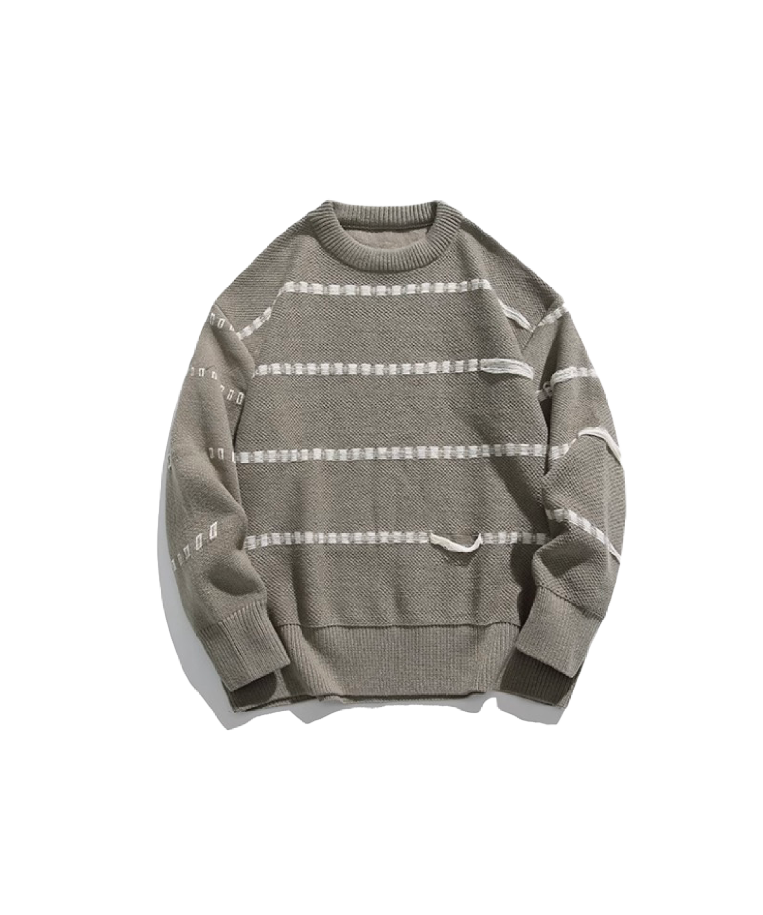 Broken Design Structured Sweater