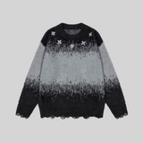 Gradient Mohair Fluffy Sweater