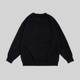 Jacquard Letter Rib Sweater