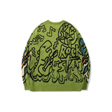 Dinosour Rock Star Knit