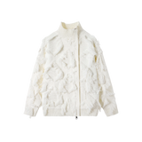 Asymmetry Fringe Block Cardigan