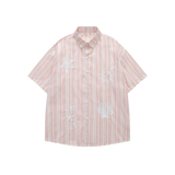 Sea Pattern Stripe Shirt