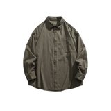 Basic Stripe Button Shirt