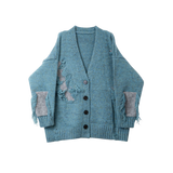 Relaxed Fringe Design Cardigan