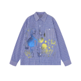 Tye Dye Plaid Shirt