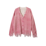 Broken Fringe Jeresy Cardigan