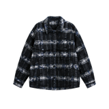 Fuzzy Checker Duck Down Jacket