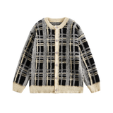 Mohair Check Cardigan