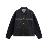 Double Pocket Denim Shirt Jacket