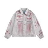 Pink Graffiti Denim Jacket