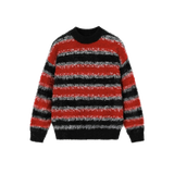 Mohair Contrast Stripe Sweater