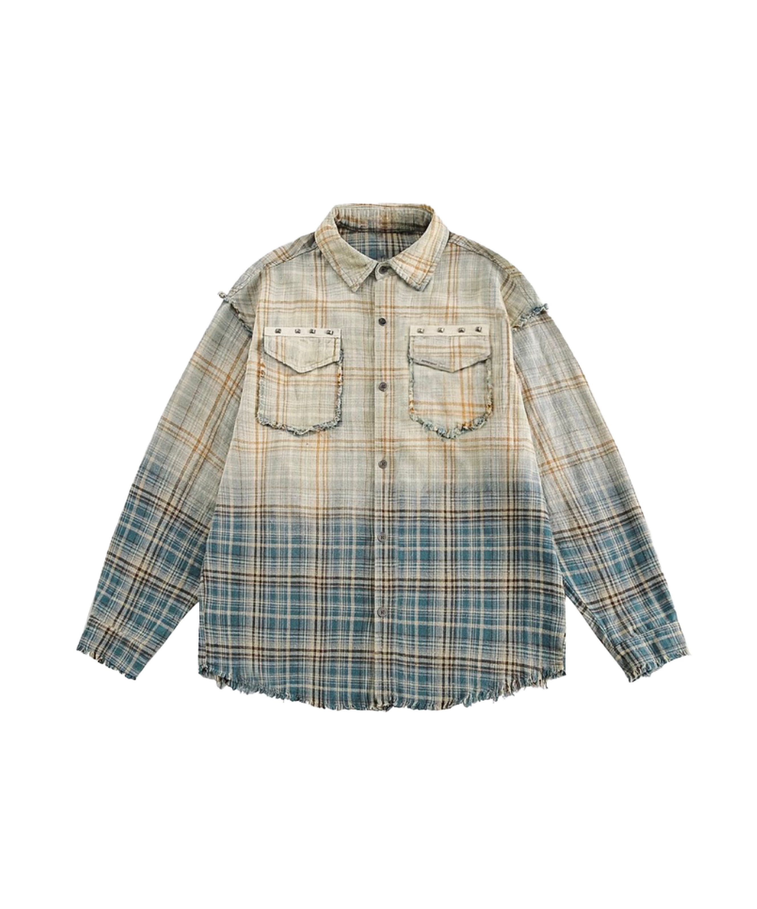 Fringe Check Gradient Shirt – U:UME