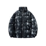 Stand Collar Tye Dye Coat