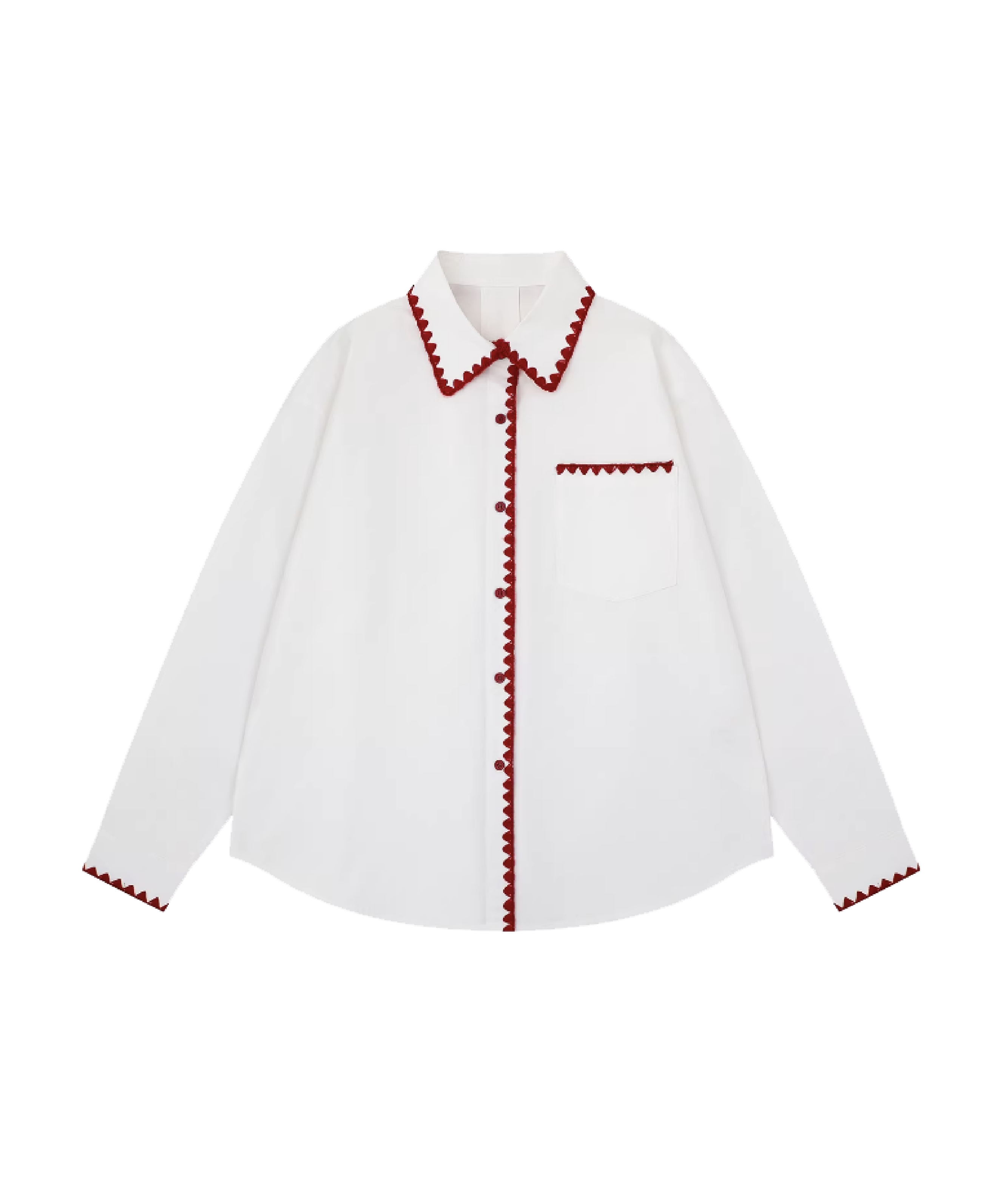Contrast Piping Shirt