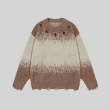 Gradient Mohair Fluffy Sweater