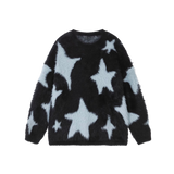Mohair Star Pattern Sweater