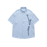 Emboss Flower Jacquard Shirt
