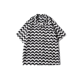 Vintage Wave Pattern Shirt