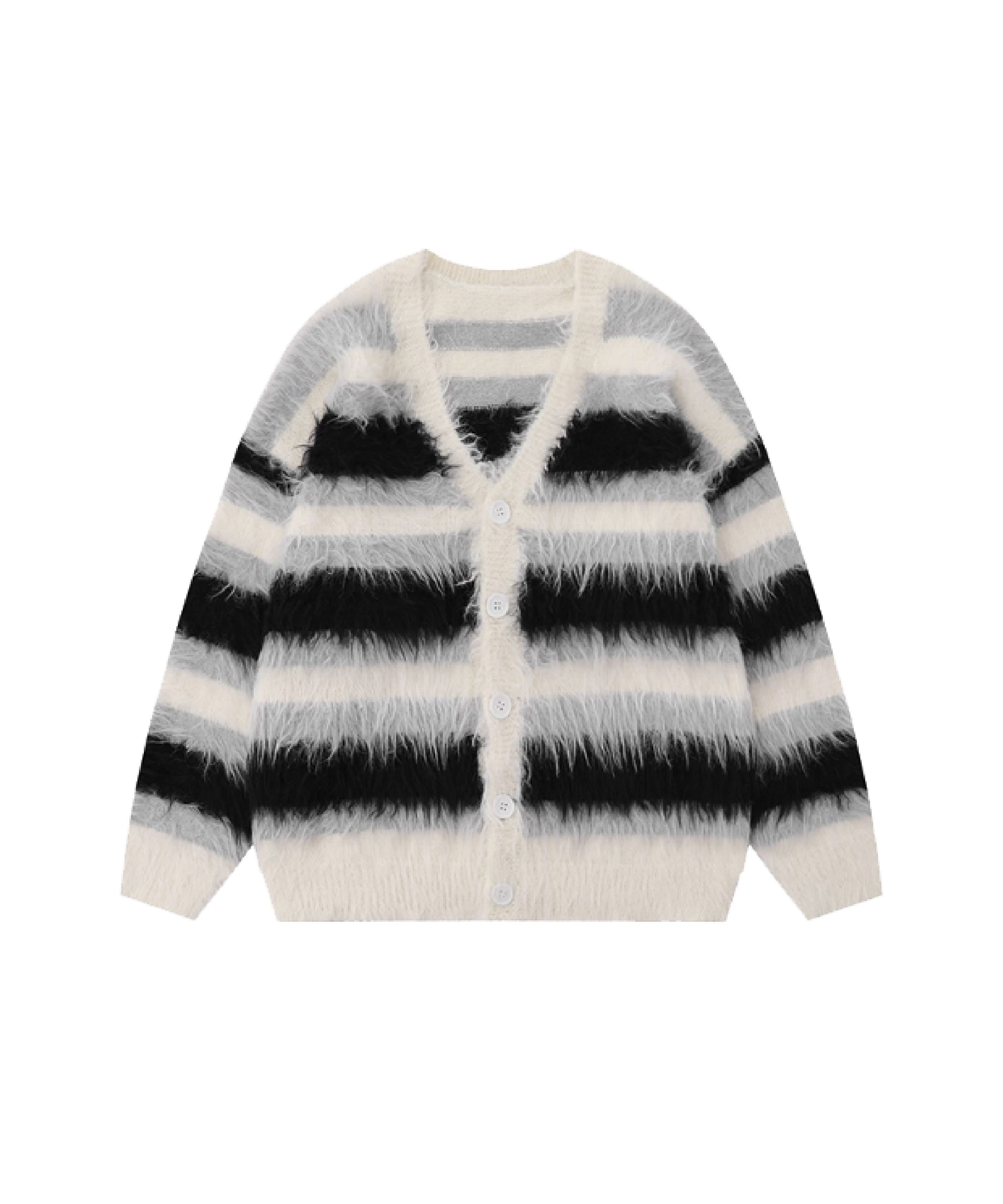Mohair Mix Stripe Cardigan