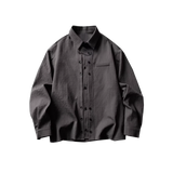 Double Button Emboss Shirt