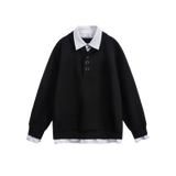 Fake Two Shirt Patchwork Sweat
