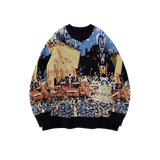 Colored Pattern Sweater