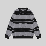 Broken Design Stripe Sweater