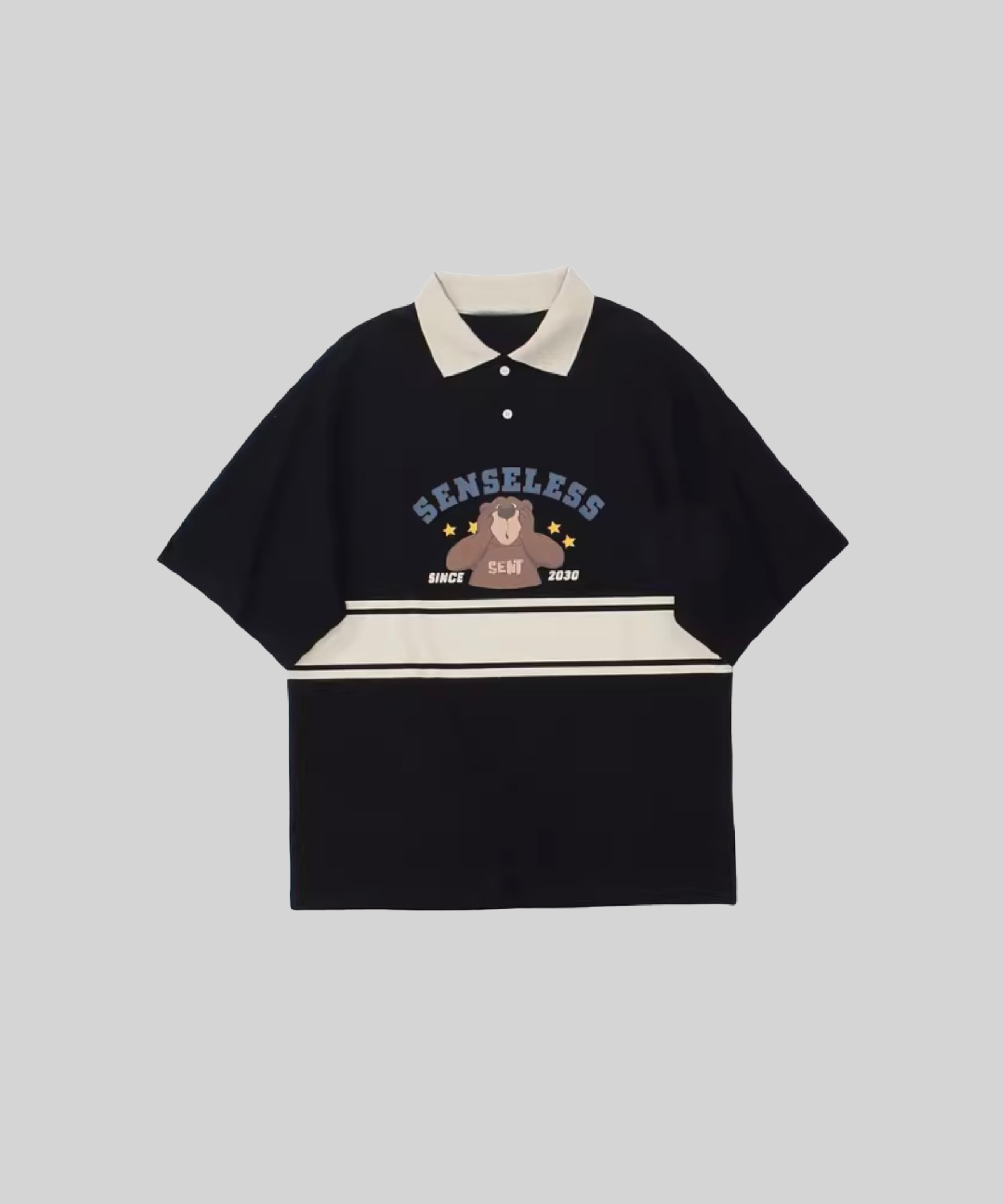 Polo Collar Bear T-Shirt