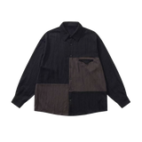 Asymmetrical Patch Pocket Loose Shirt