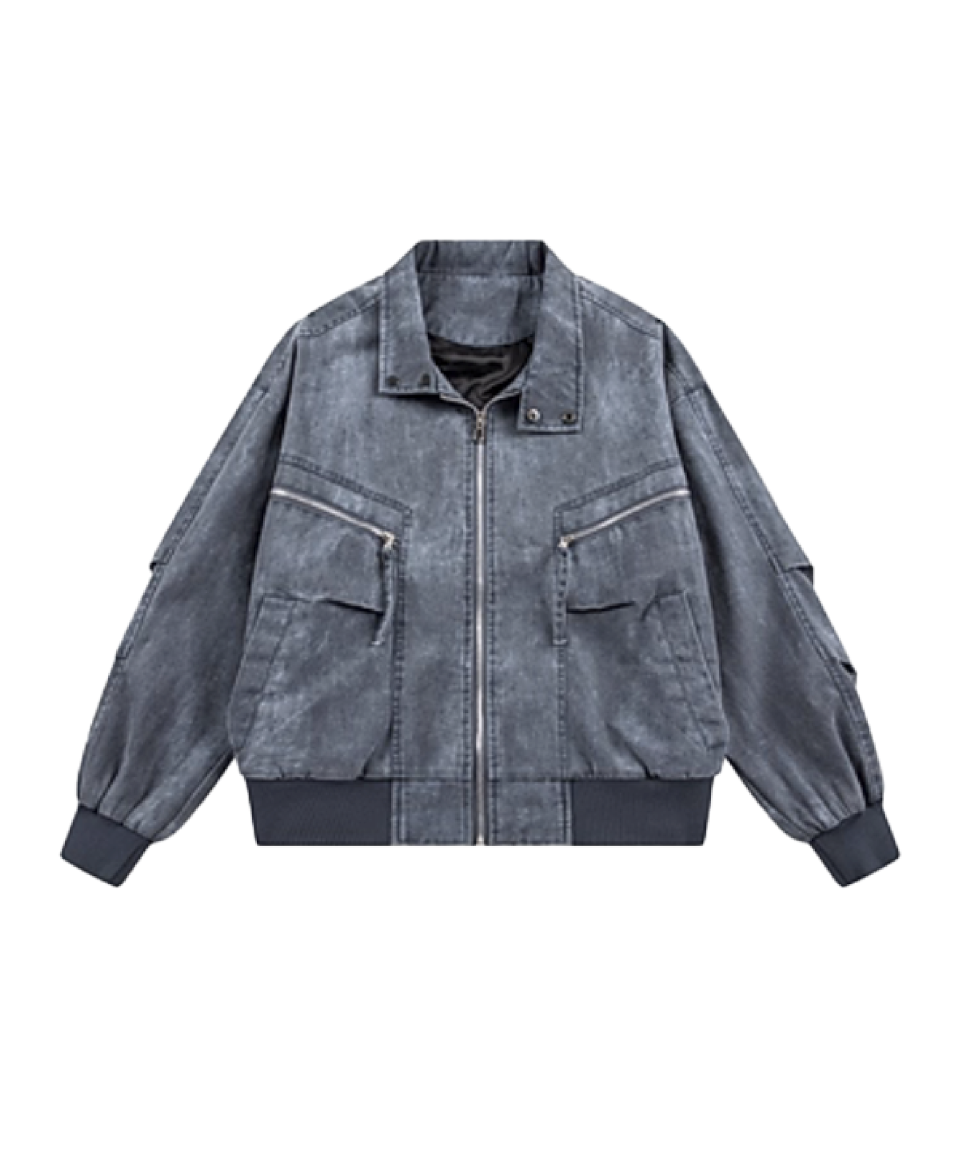 Distressed Denim Pocket Jacket – U:UME