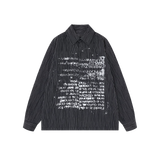 Graffiti Letter Stripe Shirt