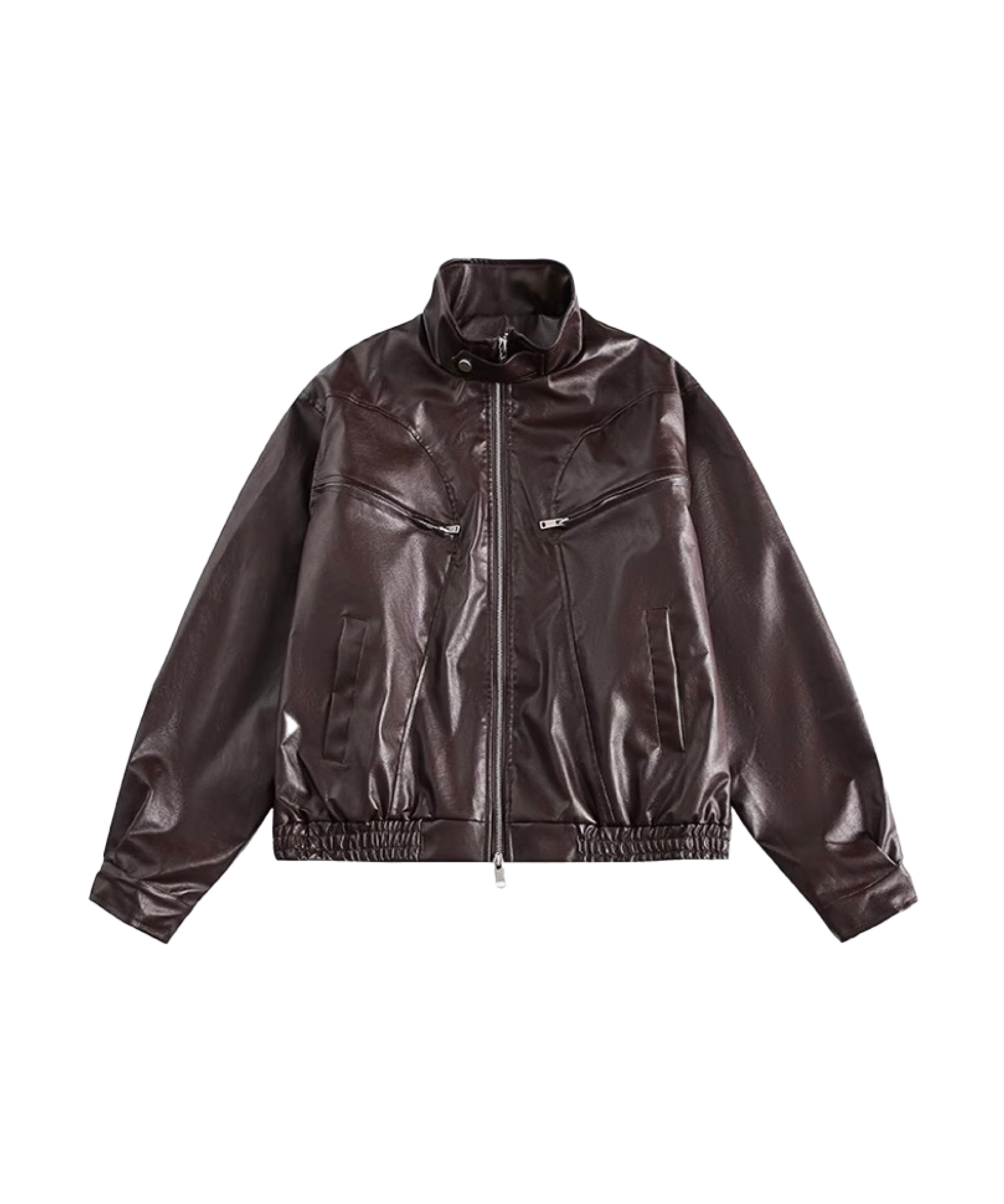 Motorcycle PU Zip Jacket