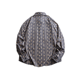 Retro Flower Print Shirt