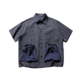 Waffle Embossed Pocket Shirt