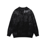 Broken Design Letter Sweater
