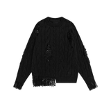 Asymmetry Broken Design Sweater