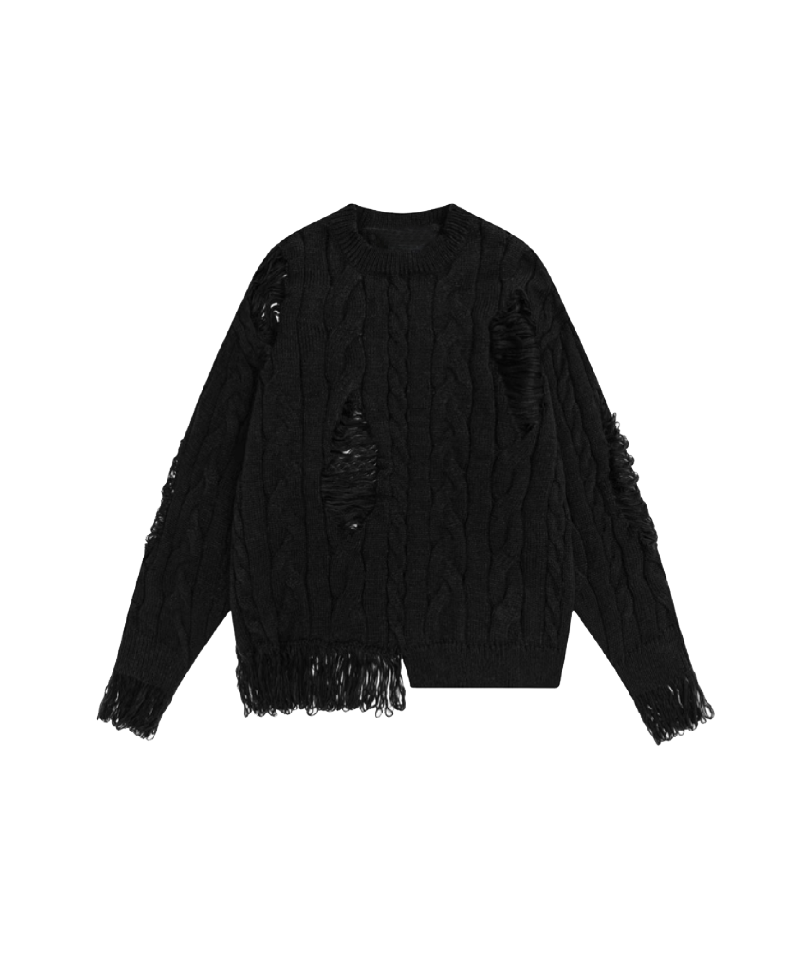 Asymmetry Broken Design Sweater