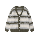 Mohair Mix Stripe Cardigan
