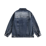 Contrasting Butterfly Denim Jacket