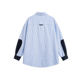 Color Patchwork Stripe Shirt