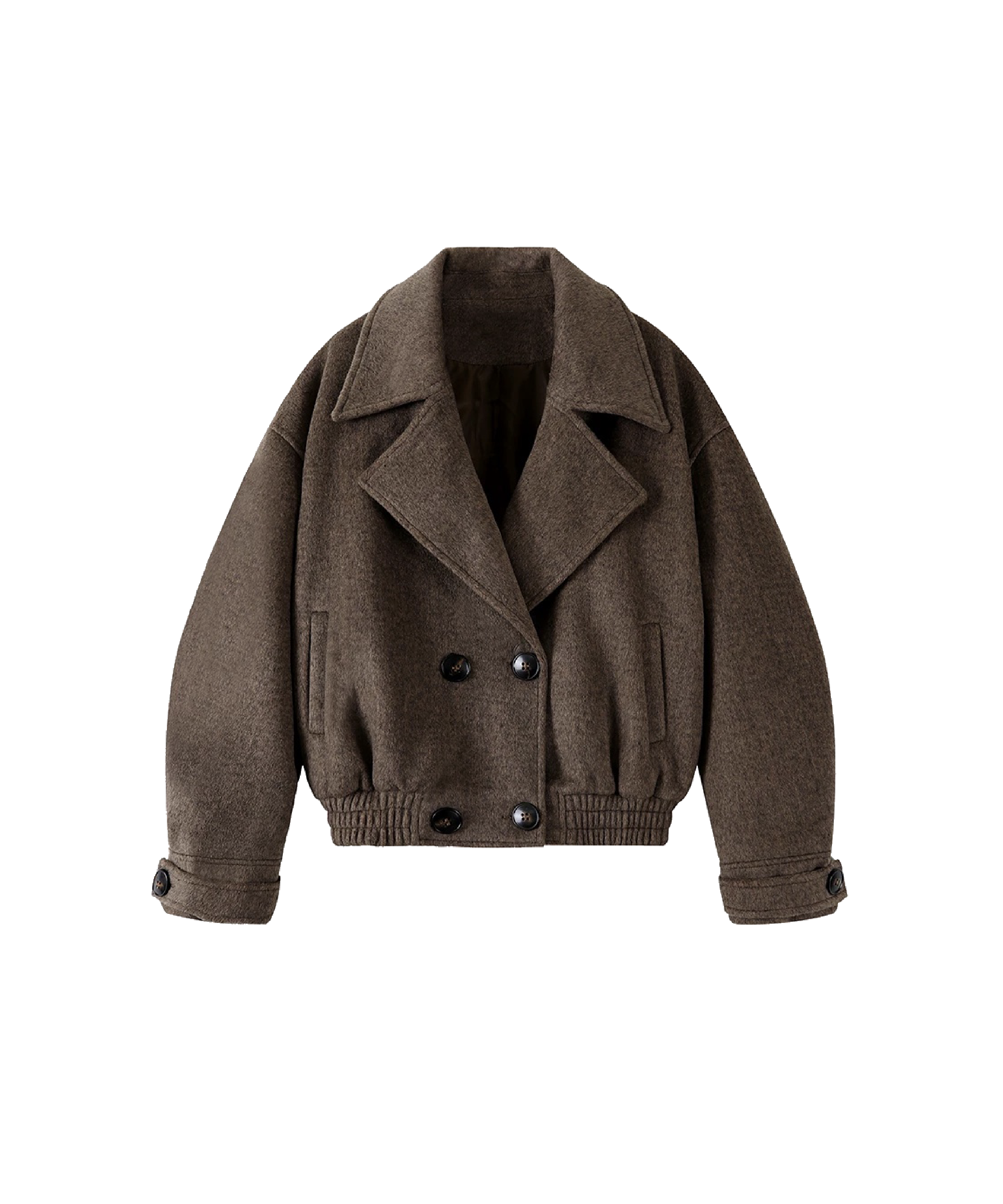 Cropped Double Button Short Coat
