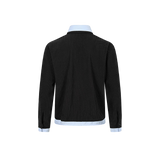 Fake Two Drawstring Shirt Jacket