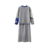 Block Motif Sweat Set Up