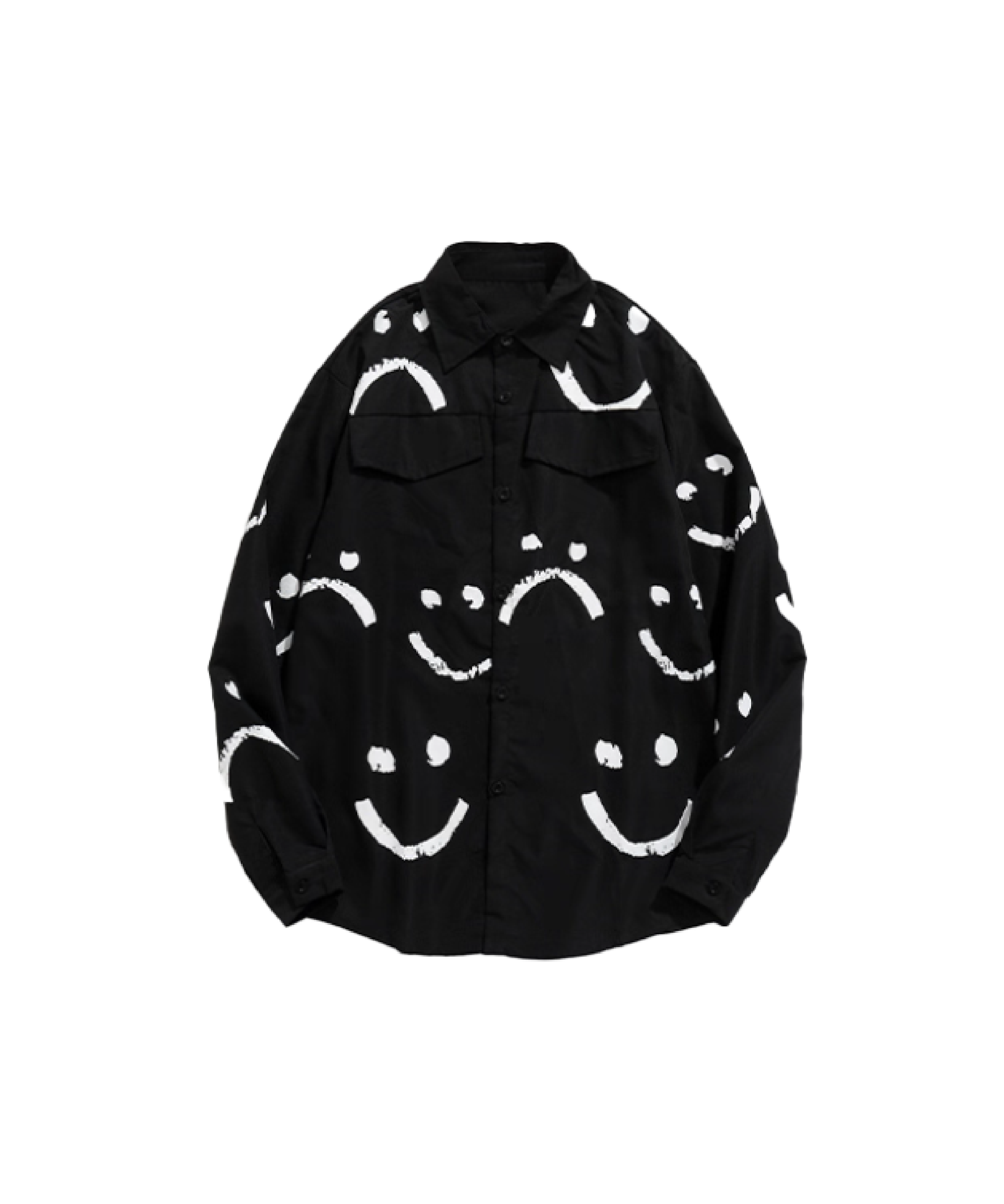 Happy & Sad Print Shirt