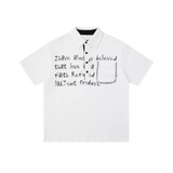 Letter Print Polo T