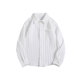 Long-Sleeve Shirt with Striped Pocket.