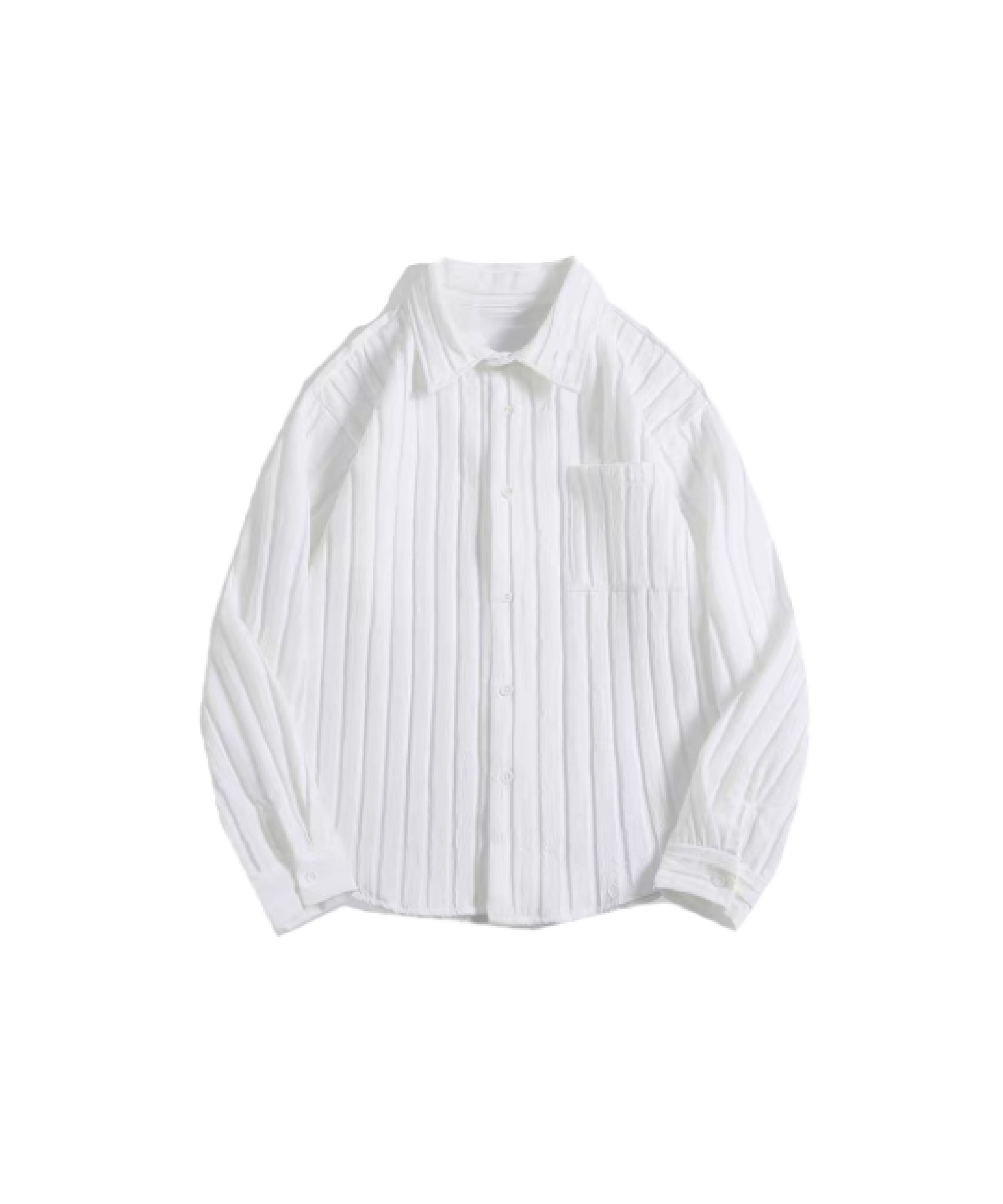 Long-Sleeve Shirt with Striped Pocket