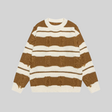 Broken Design Stripe Sweater