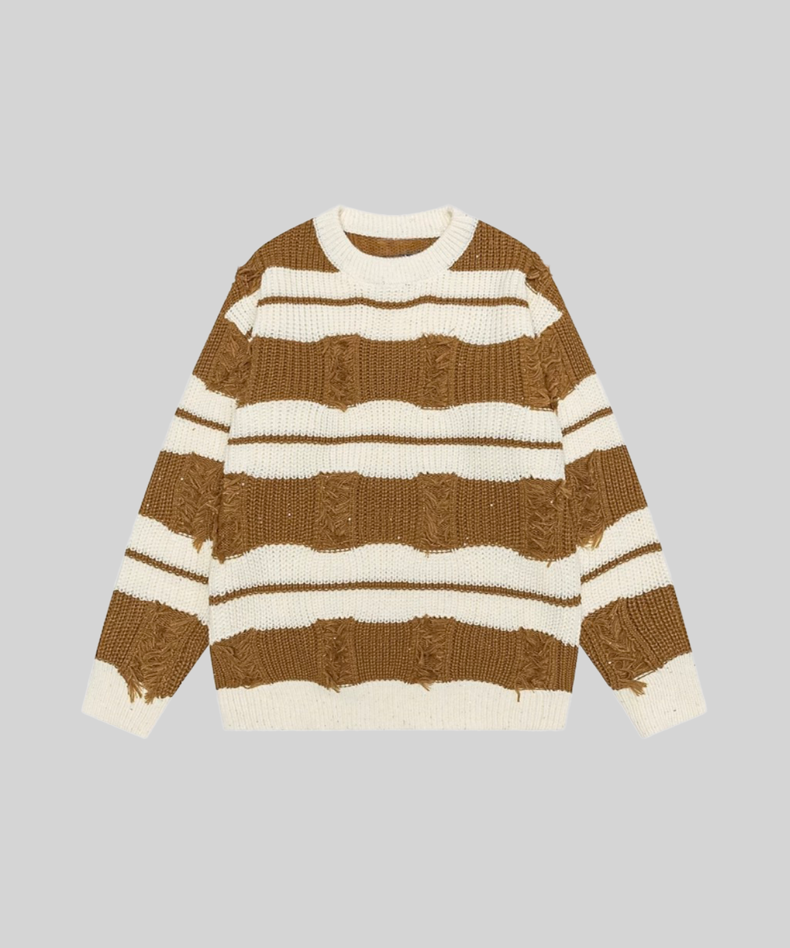 Broken Design Stripe Sweater